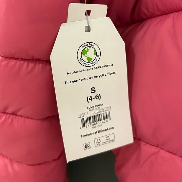 NWT … TIME AND TRU “Size: S - (4-6)” Puffer Coat - Picture 5 of 5